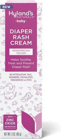 كريم طفح الحفاضات للأطفال من هايلاند ناتشورالز، يهدئ ويعالج ويمنع طفح الحفاضات، مع أكسيد الزنك والآذريون العضوي والصبار والبابونج، آمن ولطيف، تم اختباره من قبل أطباء الأطفال، 3 أونصة. (حزمة من 2) in Kuwait