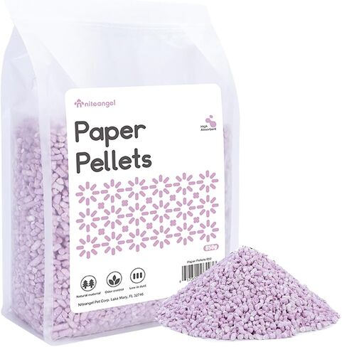 Niteangel الهامستر ورقة الكريات الفراش 1.8LB / 850g الفراش Aninam الصغيرة للهامستر القزم السوري الجربوع الفئران الفأر Lemming Degus أو غيرها من الحيوانات الأليفة الصغيرة الحجم (الأرجواني) in Kuwait
