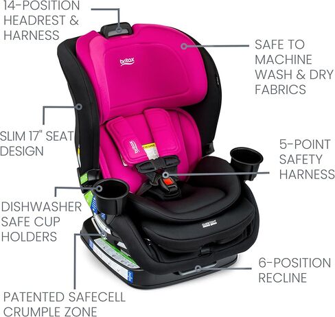 مقعد سيارة بريتاكس بوبلار قابل للتحويل، مقعد سيارة 2 في 1 بتصميم نحيف مقاس 17 بوصة، تقنية ClickTight، حجر العقيق in Kuwait