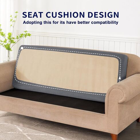 subrtex غطاء أريكة منزلق RV Seater Slip Loveseat غطاء وسادة أريكة متين قابل للتمدد من ألياف لدنة مرنة لحماية الأثاث لمقعد الأريكة للاستبدال في غرفة المعيشة، كبير، أزرق داكن in Kuwait