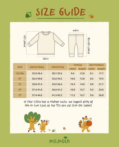 moimoln Baby Toddler Girls Boys Unisex lightweight cool summer Viscose Snug fit Pjs Pajama Sleepwear 12m-5T in Kuwait