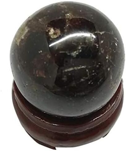WholesaleGemShop Natural Garnet 40-45 mm Ball Sphere Gemstone A+ Hand Carved Crystal Altar Healing Devotional Focus Spiritual Chakra Cleansing Metaphysical Gift Men Women in Kuwait
