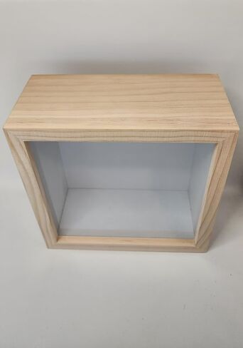 Wooden Shadow Box - Natural Unfinished in Kuwait