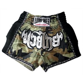 Lumpinee Camo Retro Camouflage Army Men Muay Thai Kick Boxing Shorts Fight