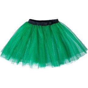 Liatunou Green Tutu for Women and Big Girls,St.Patrick's Day Green Shamrock Tutu Skirts,Halloween Costume Tulle Skirts