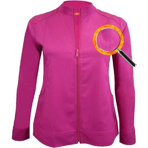 M&M SCRUBS Women's Ultra Soft Front Zip Warm-Up Scrub Jacket
