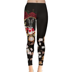 CowCow Womens Tights Animal Digital Print Dog Cats Horses Pigs Hippo Sheep Rabbit Panda Leggings, XS-5XL