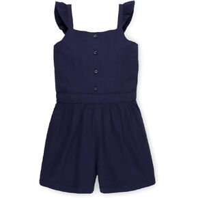 Hope & Henry Girls Sleeveless Bow Romper