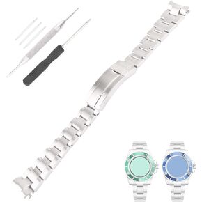 Topuly 20mm الفولاذ المقاوم للصدأ ووتش الفرقة استبدال لرولكس GMT الغواصة شبح دايتونا Yachtmaster حزام Wirstband الملحقات للرجال والنساء in Kuwait