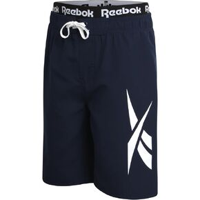 Reebok Boys' Bathing Suit - UPF 50+ Boys' Swim Trunks - Quick Dry Boardshorts Swimsuit (S-XL)