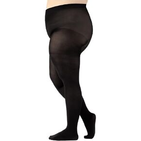 CALZITALY Plus Sizes Anti-Chafing Opaque Tights | 60 DEN | L - 4XL | Black | Italian Hosiery in Kuwait