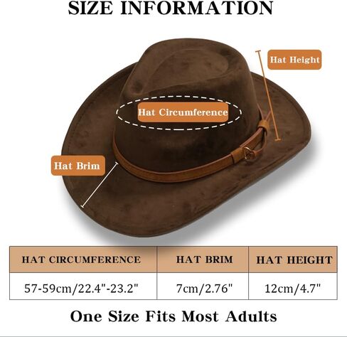 CAIKQ Brown Cowboy HAT in Kuwait