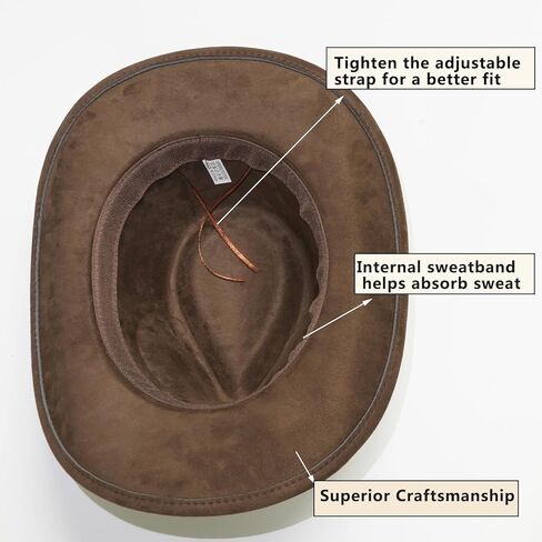 CAIKQ Brown Cowboy HAT in Kuwait