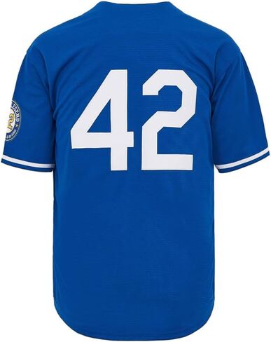 Men's Black Legend Baseball Jersey #42 Vintage Embroidered Retro Hip Hop Jersey Stitched in Saudi Arabia