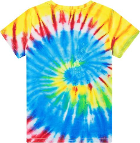 Adovigo Boys Girls Tie Dye T Shirts Size 6-8 Kids Short Sleeve Colorful Graphic 7 Year Old T Shirts in Kuwait