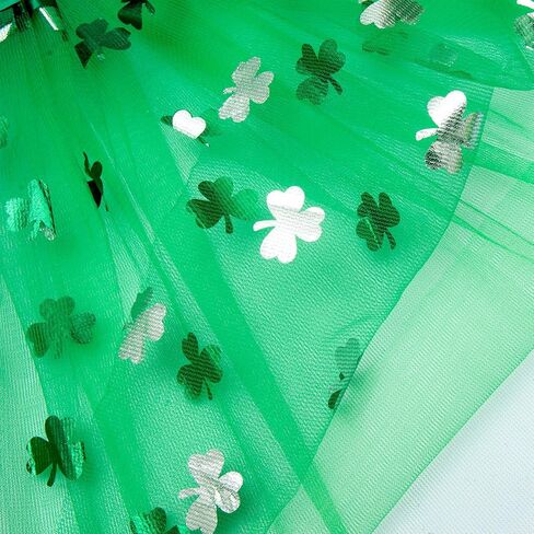 Liatunou Green Tutu للنساء والفتيات الكبيرات، تنانير توتو شامروك خضراء لعيد القديس باتريك، تنانير تول لأزياء الهالوين in Kuwait