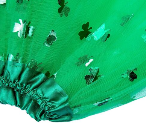 Liatunou Green Tutu للنساء والفتيات الكبيرات، تنانير توتو شامروك خضراء لعيد القديس باتريك، تنانير تول لأزياء الهالوين in Kuwait
