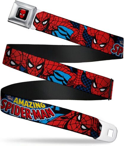 Buckle Down Men's Seatbelt Belt Spider-Man Wspd001 in Saudi Arabia