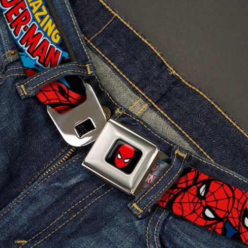 Buckle Down Men's Seatbelt Belt Spider-Man Wspd001 in Saudi Arabia