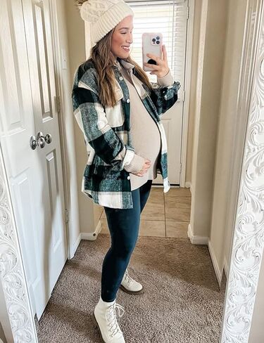 CTHH طماق الأمومة فوق البطن زبداني ناعم الحمل تجريب السراويل عالية الخصر الأمومة أكتيفيوير للنساء in Kuwait