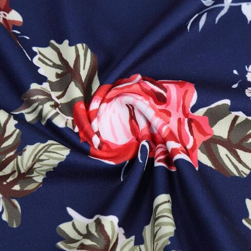 Women's Maternity Dress Off Shoulder Casual Maxi Dress (L,Navy printing2) in Kuwait