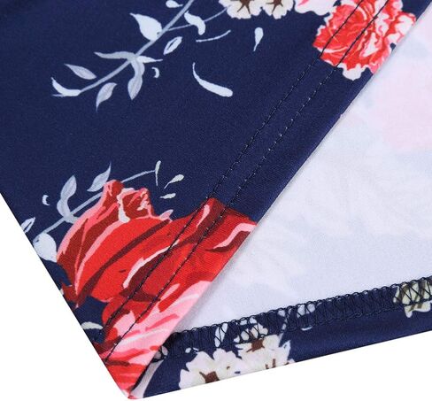 Women's Maternity Dress Off Shoulder Casual Maxi Dress (L,Navy printing2) in Kuwait