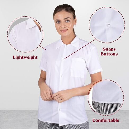قمصان الطهاة المحترفين من Elite Kitchens Apparel، عبوات بيضاء كبيرة الحجم in Saudi Arabia