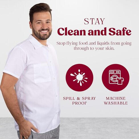 قمصان الطهاة المحترفين من Elite Kitchens Apparel، عبوات بيضاء كبيرة الحجم in Saudi Arabia