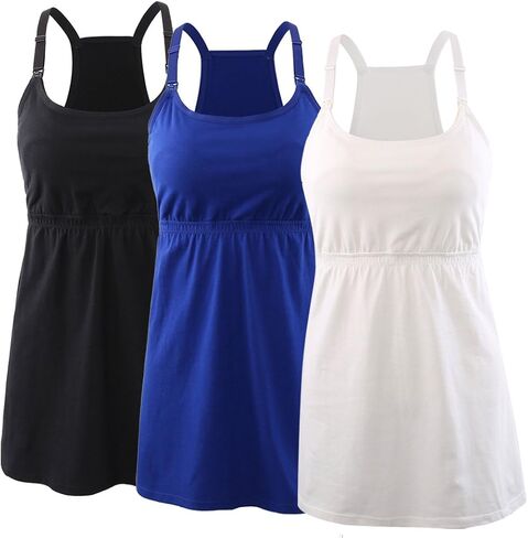 Maternity Nursing Tank Top, Women Maternity Cami Nursing Sleep Bra Breastfeeding Tops for Pregnancy in Kuwait