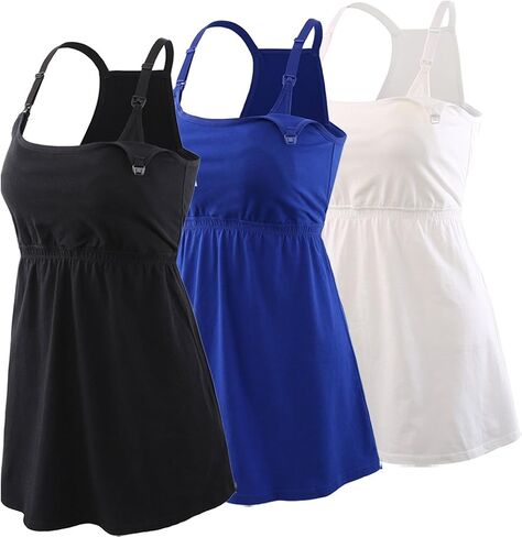 Maternity Nursing Tank Top, Women Maternity Cami Nursing Sleep Bra Breastfeeding Tops for Pregnancy in Kuwait