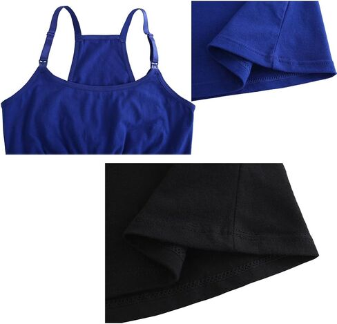 Maternity Nursing Tank Top, Women Maternity Cami Nursing Sleep Bra Breastfeeding Tops for Pregnancy in Kuwait