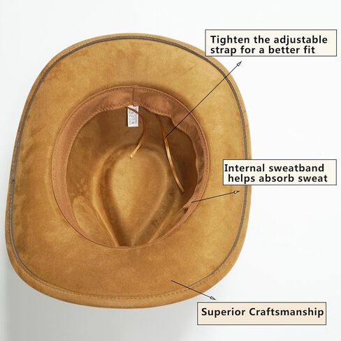 CAIKQ Khaki Cowboy Cowgirl Hat in Kuwait