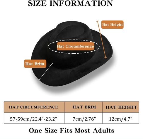 CAIKQ Black Cowboy Cowgirl Hat in Kuwait