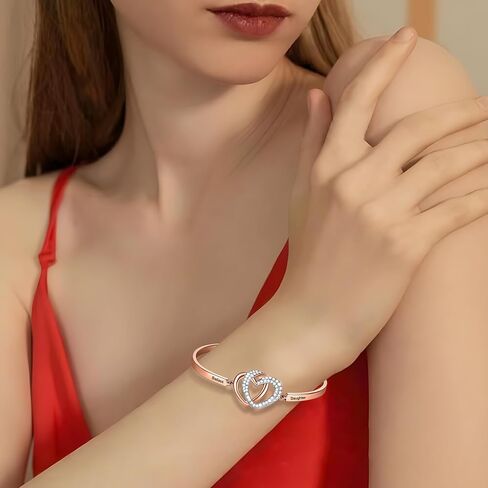 هدية عيد الحب "Badass Daughter"، سوار "Always My Daughter Forever My Friend"، مجوهرات "الأم/الأب والابنة إلى الأبد الحب" للنساء والفتيات، هدية زفاف عيد الميلاد من الأب والأم in Kuwait