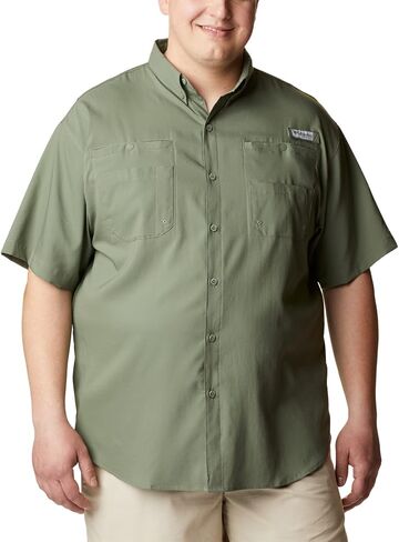 Columbia Men's PFG Tamiami II UPF 40 Short Sleeve Fishing Shirt, Cypress, 2X Tall in Saudi Arabia