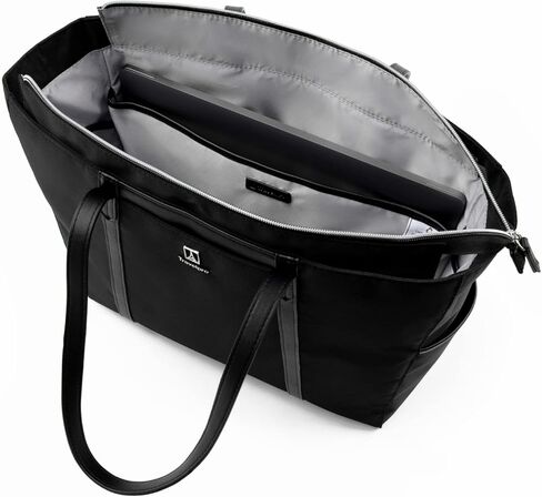 حقيبة حمل نسائية خفيفة الوزن من ترافيل برو ماكس لايت سوفت سايد، تناسب كمبيوتر محمول يصل إلى 16 بوصة، والسفر المدرسي، باللون الأسود in Kuwait