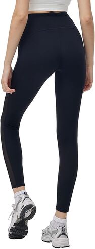 Women's Hight Waist Yoga Pants No Front Rise Seam Gym Workout Leggings Fitness Mesh Leggings in Kuwait