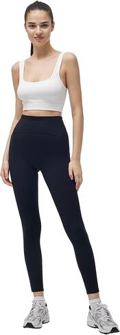 Women's Hight Waist Yoga Pants No Front Rise Seam Gym Workout Leggings Fitness Mesh Leggings in Kuwait