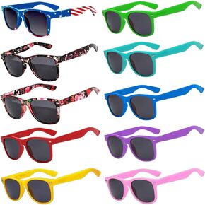 10Pcs Bulk Kids Sunglasses, UV Protected Kids Polarized Sunglasses, Anti-Glare Toddler Sunglasses, Boys Girls Sunglasses