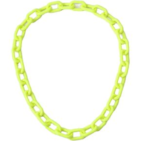 Cool Long Acrylic Choker Necklace Colorful Paperclip Link Chain Thick Wide Minimalist Multicolor Chunky Chain Collar Necklace Punk Jewelry for Women Girls