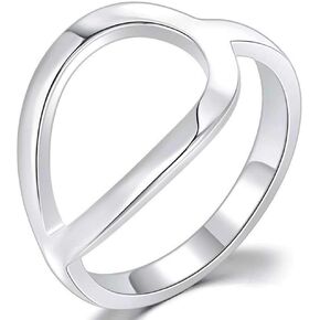 Jude Jewelers Stainless Steel Open Karma Statement Promise Ring