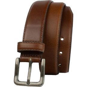 Explorer Tan Full Grain Leather Belt with Nickel Free Buckle