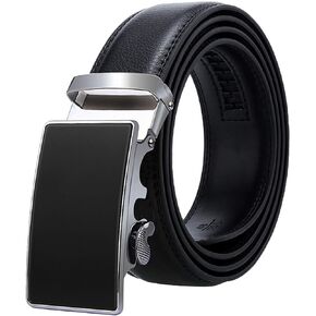 Andiker Ratchet Belts, Adjustable Leather Belt Perfect Fit for Casual Jeans, Pants