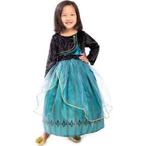 Little Adventures Deluxe Alpine Coronation Princess Dress up Costume - Machine Washable Child Pretend Play and Party Dress