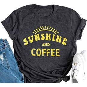 Women's Summer Tops Sunflower T Shirts for Women Cute Graphic Loose Tees Crew Neck Short Sleeve Casual Tops