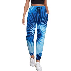 Unisex Adult Tie Dye Joggers Pants 70S 80S Trouser Hippie Sweatpants Mens Womens Long Pants