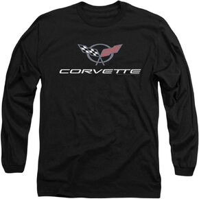 Popfunk Classic Chevy Corvette Chevrolet Vintage GM Car Logo Long Sleeve T Shirt & Stickers