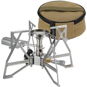 CAMPINGMOON Portable Camping Stove Burner Butane Stove with Igniter and Storage Bag XD-3F