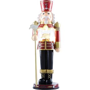 FOCO NFL Unisex-Adult NFL Team Logo Holiday 20" Premium Ligh Up Nutcracker
