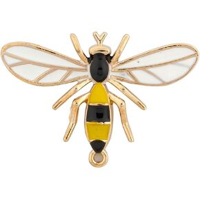 Knighthood Men's Honey Bee Wing Lapel Pin/Brooch Yellow And Black